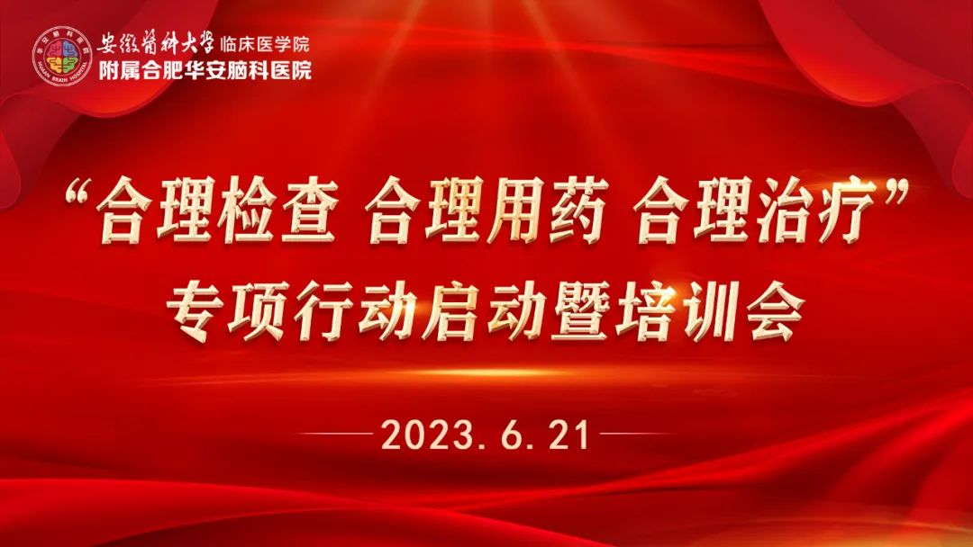 合肥华安脑科医院召开“三合理”专项行动启动暨培训会